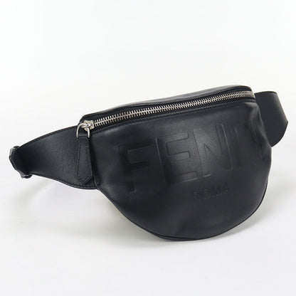 FENDI 7VA525 body bag New Marsupio Mall Belt bag Calf leather black mens