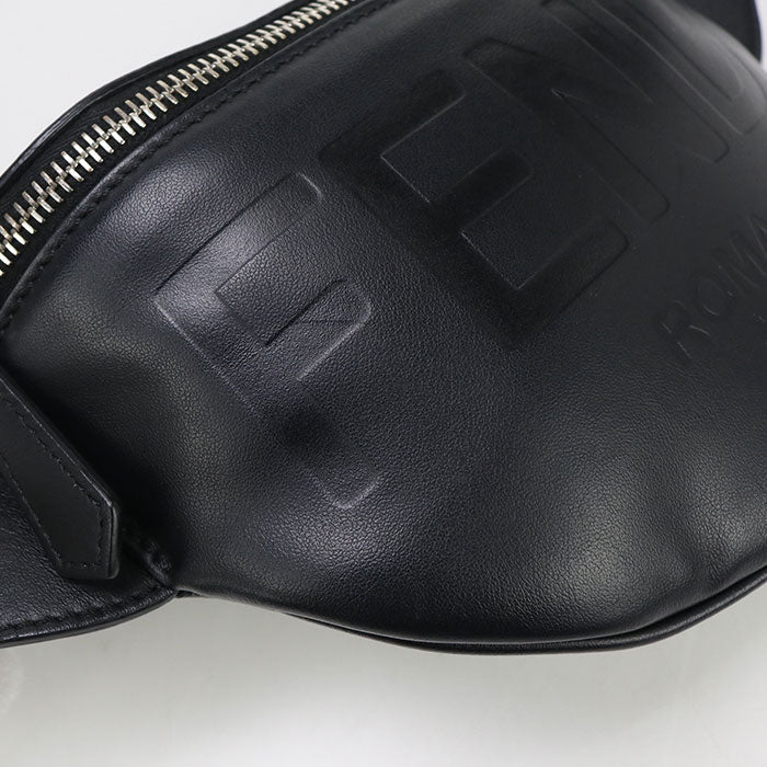 FENDI 7VA525 body bag New Marsupio Mall Belt bag Calf leather black mens