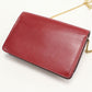 FENDI 8M0346 Bugseye Chain wallet leather red Women