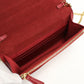 FENDI 8M0346 Bugseye Chain wallet leather red Women