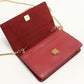 FENDI 8M0346 Bugseye Chain wallet leather red Women