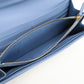 FENDI wallet F is Fendi Long with double fold coin purse blue leather Women