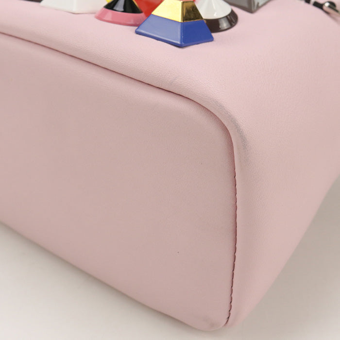 FENDI 8BT281 2WAY Shoulder Bag leather pink Women