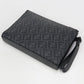 FENDI 7VA491 Diagonal Clutch bag PVC black mens