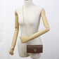 FENDI 8M0365 ALV4 FF Diamond Chain wallet leather brown Women