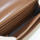 FENDI 8M0365 ALV4 FF Diamond Chain wallet leather brown Women
