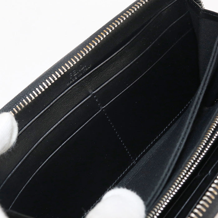 FENDI 7M0210 A9XS Zip Around Wallet Diagonal Purse Zip PVC/leather black mens