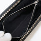 FENDI 7M0210 A9XS Zip Around Wallet Diagonal Purse Zip PVC/leather black mens