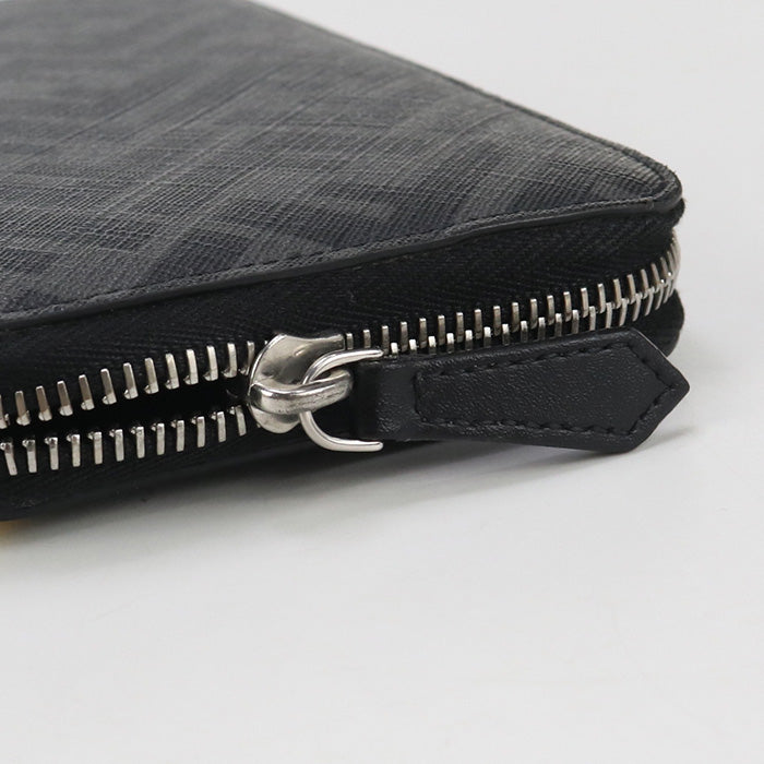 FENDI 7M0210 A9XS Zip Around Wallet Diagonal Purse Zip PVC/leather black mens