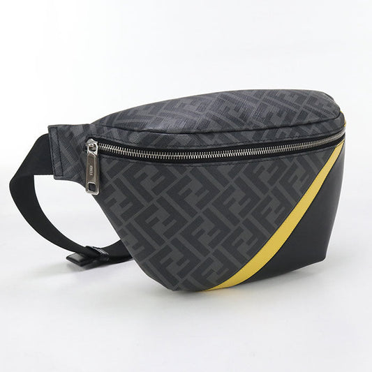 FENDI 7VA434 Belt bag Diagonal body bag PVC gray mens