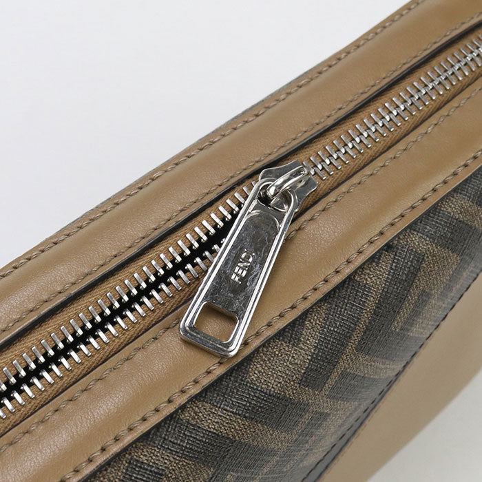 FENDI 7M.0286 Camera case Diagonal Shoulder Bag leather/PVC brown mens