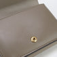 FENDI 8M0480 FF Diamond Three fold wallet leather gray Women
