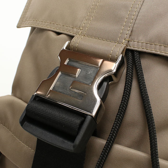 FENDI 7VZ067 Backpack Day pack/Stylish Backpack Nylon Light Brown Women (unisex)