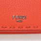 FENDI 8M0501 Card Case Celeria name card holder leather orange Women
