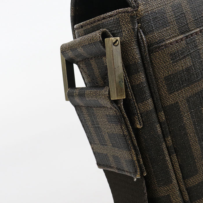 FENDI 7VA205 Zucca Diagonal shoulder bag PVC Brown mens