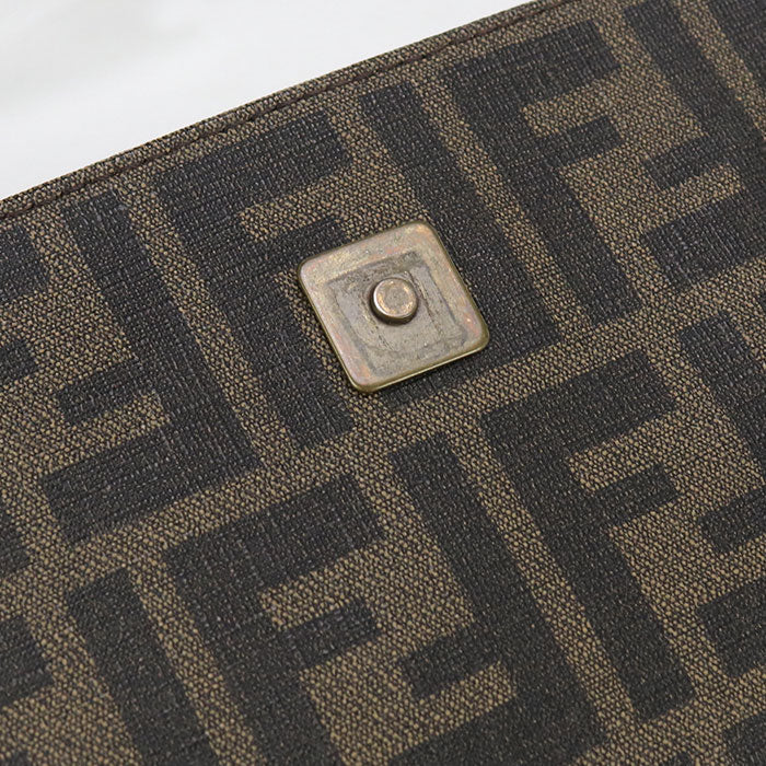 FENDI 7VA205 Zucca Diagonal shoulder bag PVC Brown mens