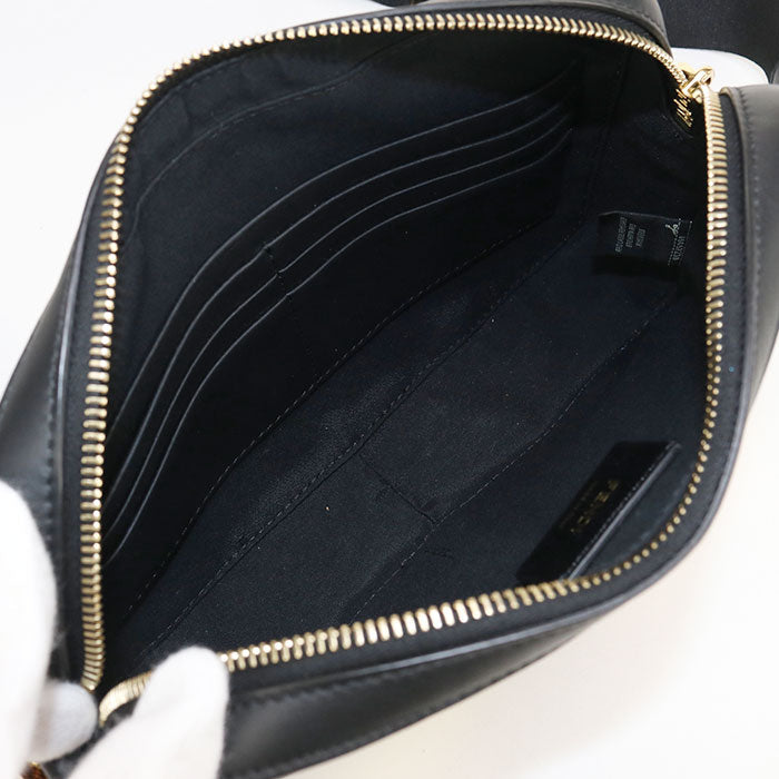 FENDI 7M0286 SQP Camera case Diagonal shoulder bag leather black mens