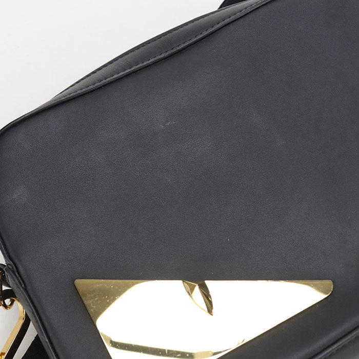 FENDI 7M0286 SQP Camera case Diagonal shoulder bag leather black mens