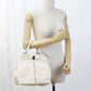 FERRAGAMO 21 309 2WAY Vara ribbon Tote Bag leather White Women
