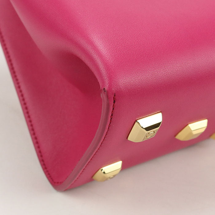 FERRAGAMO 21 H288 2WAY Gancini Tote Bag Calfskin pink Women