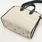 FERRAGAMO 21 I159 2WAY Gancini Tote Bag canvas leather White Women