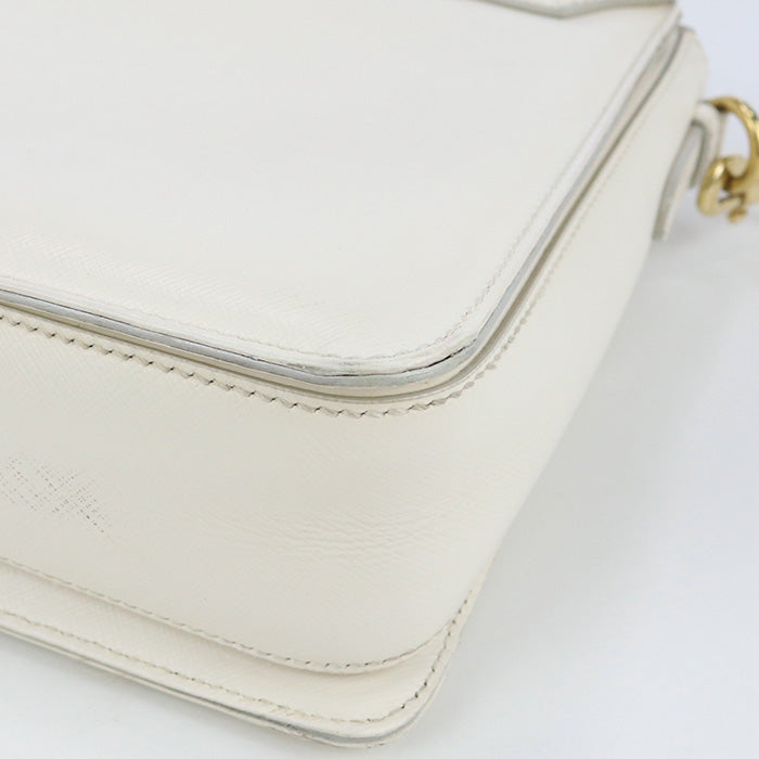 FERRAGAMO 21 E082 2WAY handbag Gancini totebag Calfskin white Women