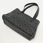 FERRAGAMO 21 7919 Thrilling Bag Gancini Tote Bag Hand bag PVC Black Women