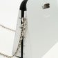 FERRAGAMO 21 6717 ChainShoulder Bag Gancini Diagonal aluminum white silver Women