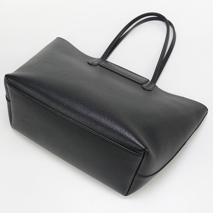 FERRAGAMO FR90839 Gancini Tote Bag Calfskin Black Women