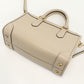 FERRAGAMO 21 0388 2WAY Gancini Handbag Calfskin beige Women