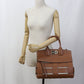 FERRAGAMO 21 H900 2WAY Gancini Tote Bag Calfskin brown Women