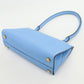 FERRAGAMO 21 1495 Gancini Handbag Calfskin blue Women