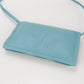 FERRAGAMO 22 0287 Vivabou Vara ribbon Diagonal shoulder bag Calfsk blue Women