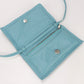 FERRAGAMO 22 0287 Vivabou Vara ribbon Diagonal shoulder bag Calfsk blue Women