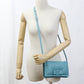 FERRAGAMO 22 0287 Vivabou Vara ribbon Diagonal shoulder bag Calfsk blue Women