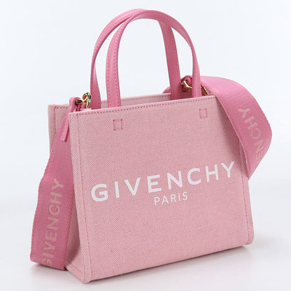 Givenchy BB50N0B1FK Tote Bag Logo Mini G 2WAY Tote Bag canvas pink Women