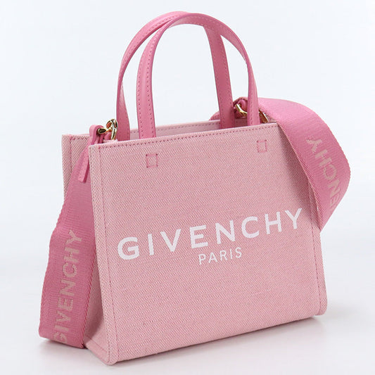 Givenchy BB50N0B1FK Tote Bag Logo Mini G 2WAY Tote Bag canvas pink Women
