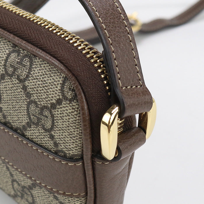 GUCCI 598664 Shoulder Bag Ofidia Cross body bag GG Supreme Canvas. leather beige unisex