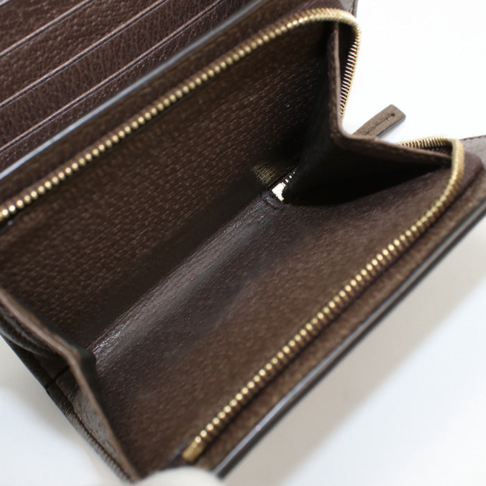 GUCCI 598662 96IWG 8745 Bi-fold wallet Offidia Sherry Line GG Supreme Canvas Multicolor unisex