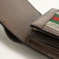 GUCCI 598662 96IWG 8745 Bi-fold wallet Offidia Sherry Line GG Supreme Canvas Multicolor unisex