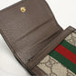 GUCCI 598662 96IWG 8745 GG wallet Ofidia Bi-fold with coinpurse GG Supreme beige