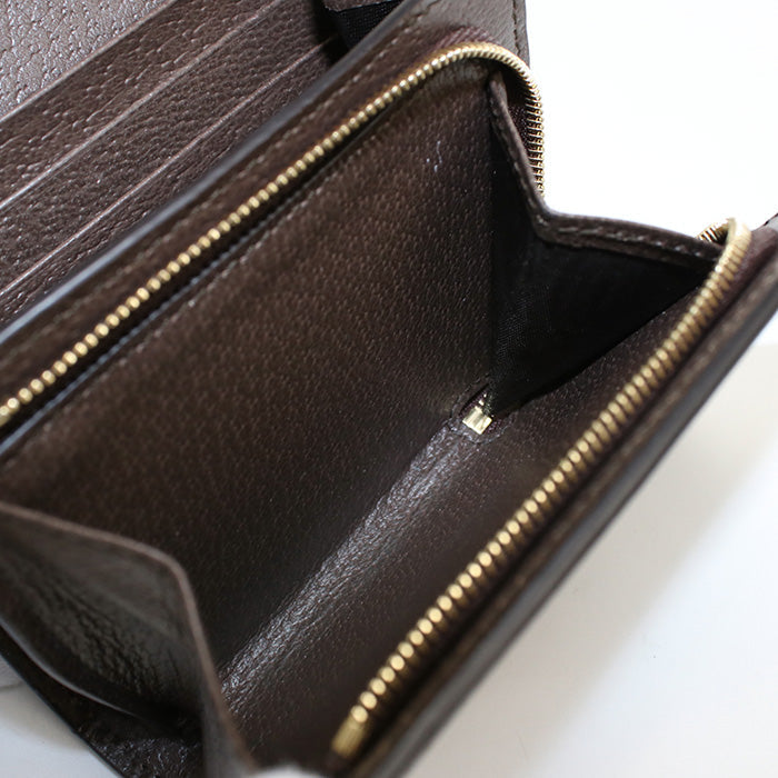 GUCCI 598662 96IWG 8745 GG wallet Ofidia Bi-fold with coinpurse GG Supreme beige