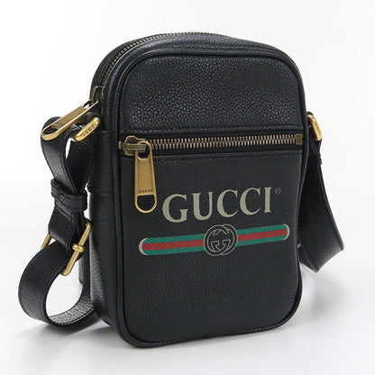 GUCCI 574803 Shoulder Bag Shoulder leather black unisex