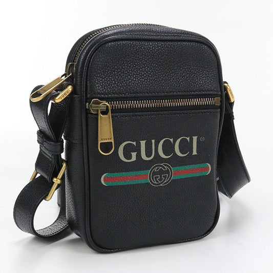 GUCCI 574803 Shoulder Bag Shoulder leather black unisex