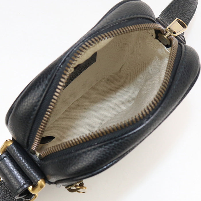 GUCCI 574803 Shoulder Bag Shoulder leather black unisex