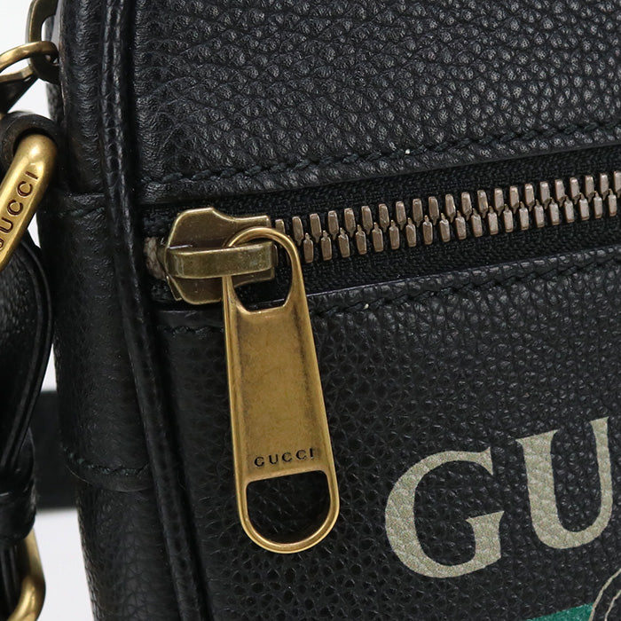 GUCCI 574803 Shoulder Bag Shoulder leather black unisex