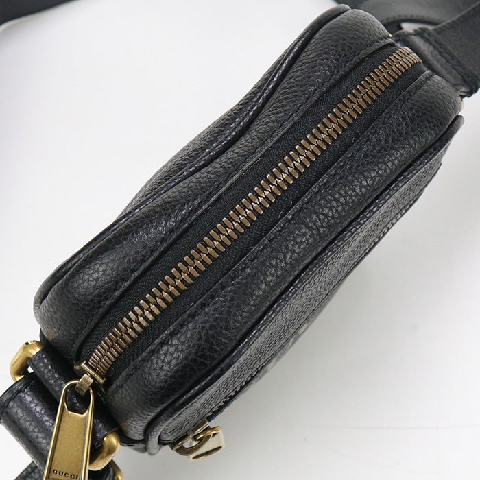 GUCCI 574803 Shoulder Bag Shoulder leather black unisex