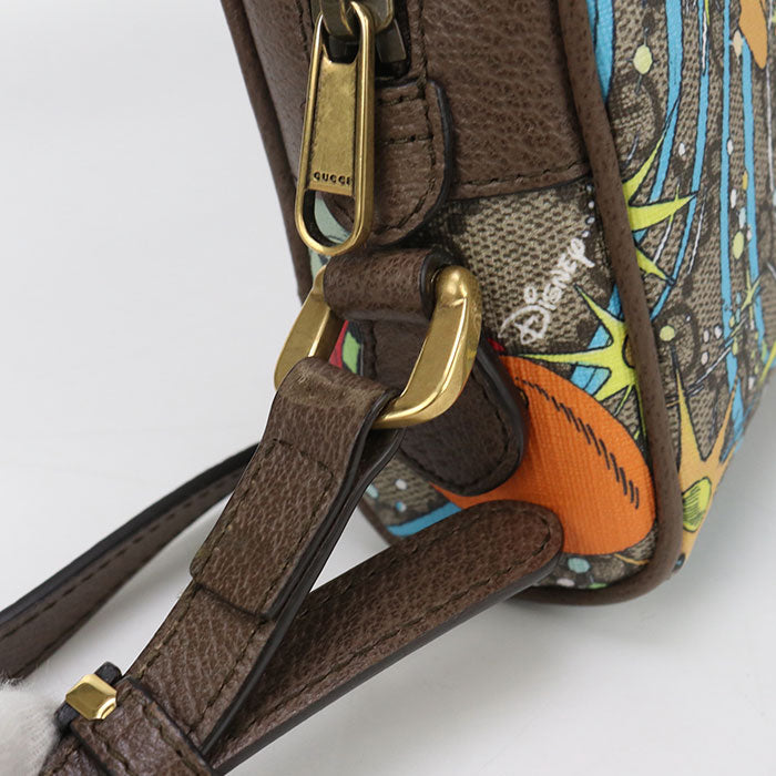 GUCCI 648124 Shoulder Bag GuccixDisney collaboration Donald Duck Mini Bag GG Supreme Canvas, leather multicolor Women