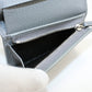 GUCCI 456126 Bi-fold wallet Double G Flap wallet leather gray Women(unisex)