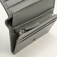 GUCCI 456126 Bi-fold wallet Double G Flap wallet leather gray Women(unisex)